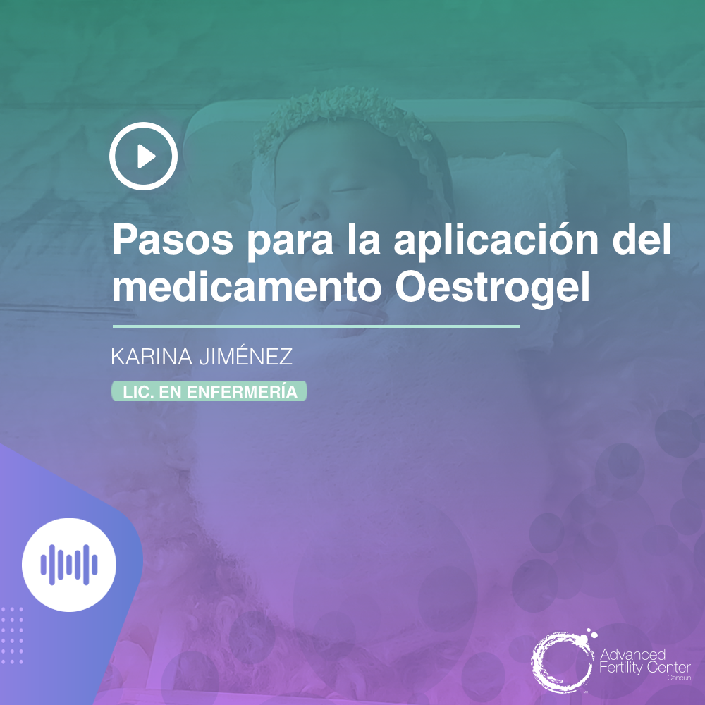 Pasos para la aplicación del medicamento Oestrogel